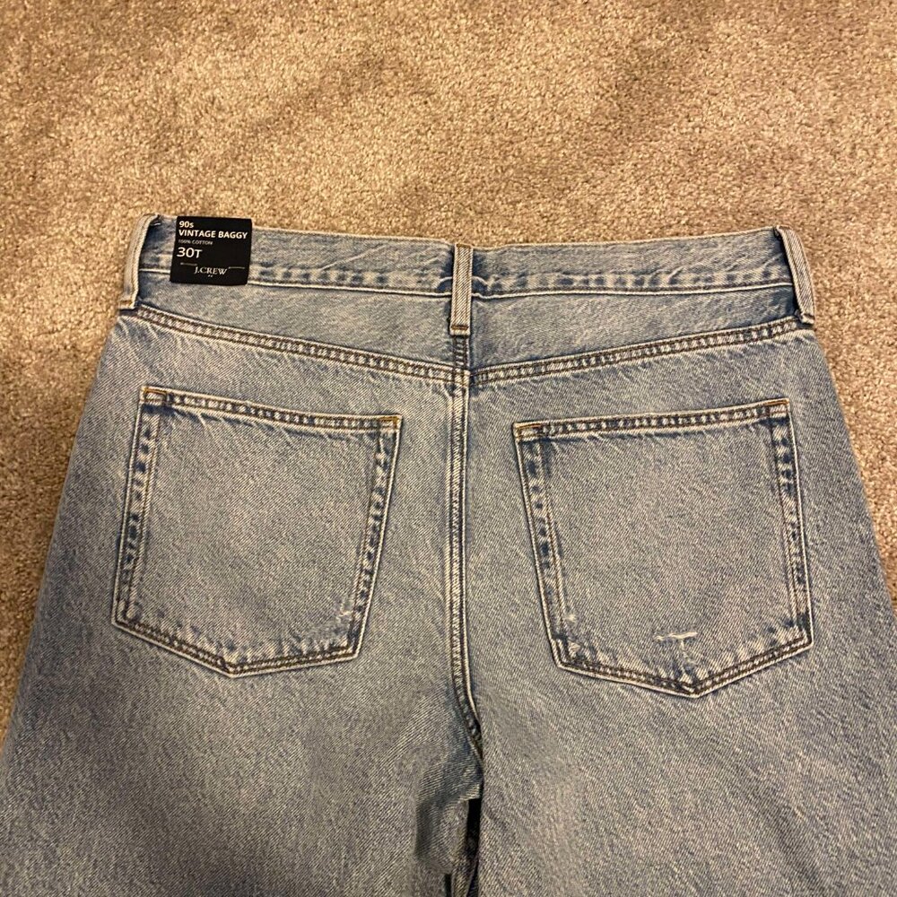NWT J. Crew Factory 90s Vintage Baggy Jean Size 30T - Picture 14 of 16